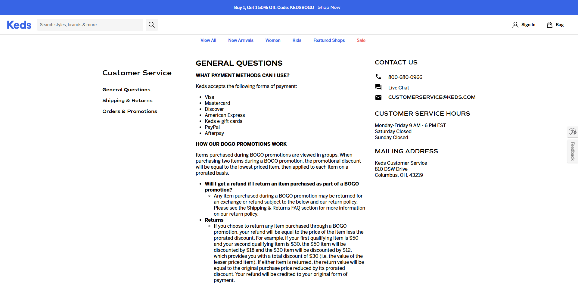 Keds Promo Code