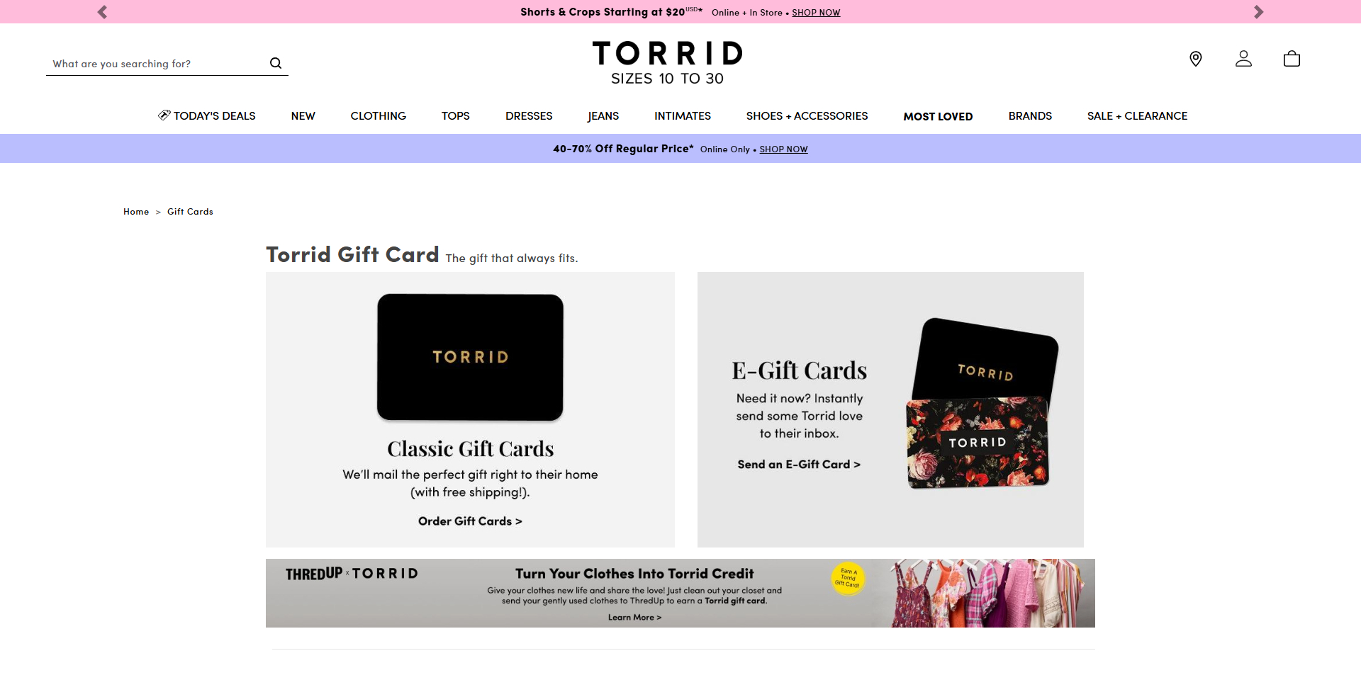 Torrid discount code