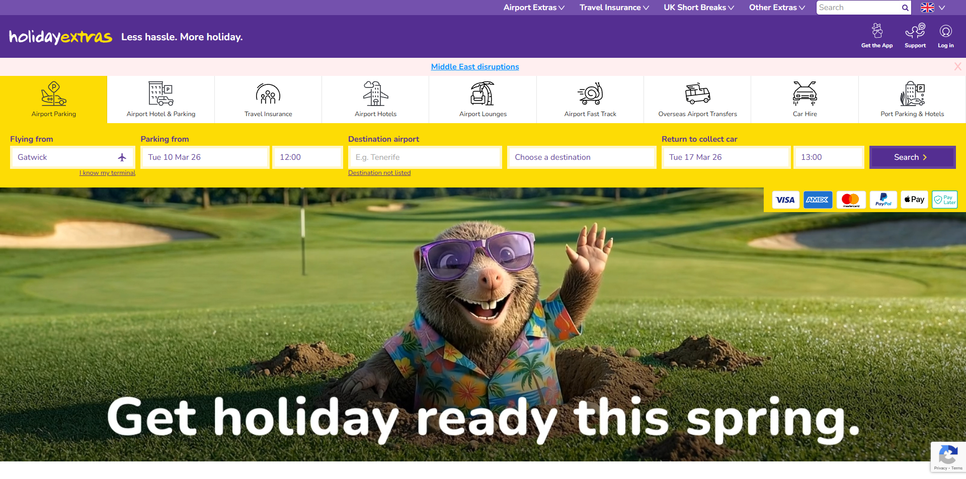 Holiday Extras discount code