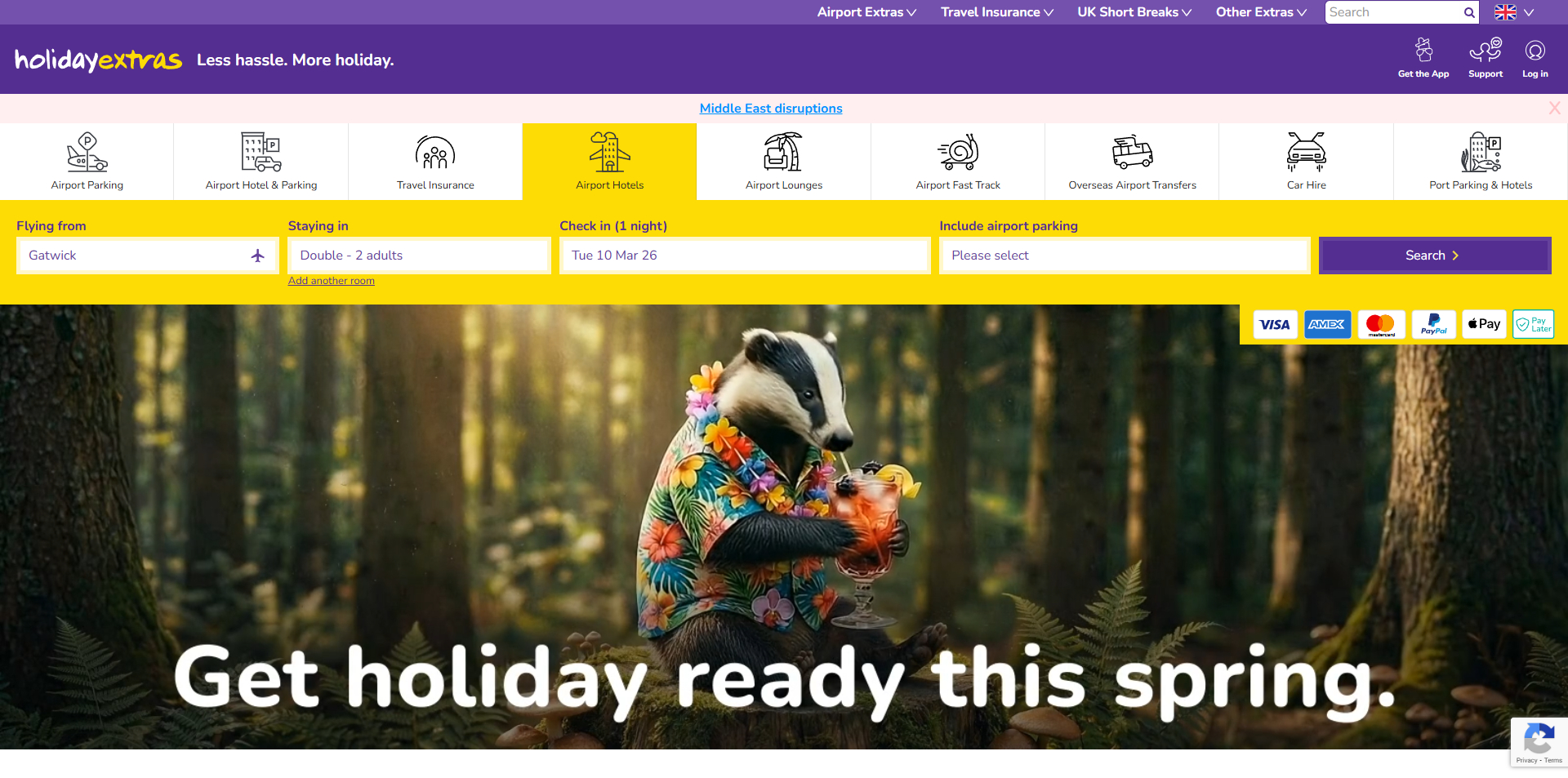 Holiday Extras voucher