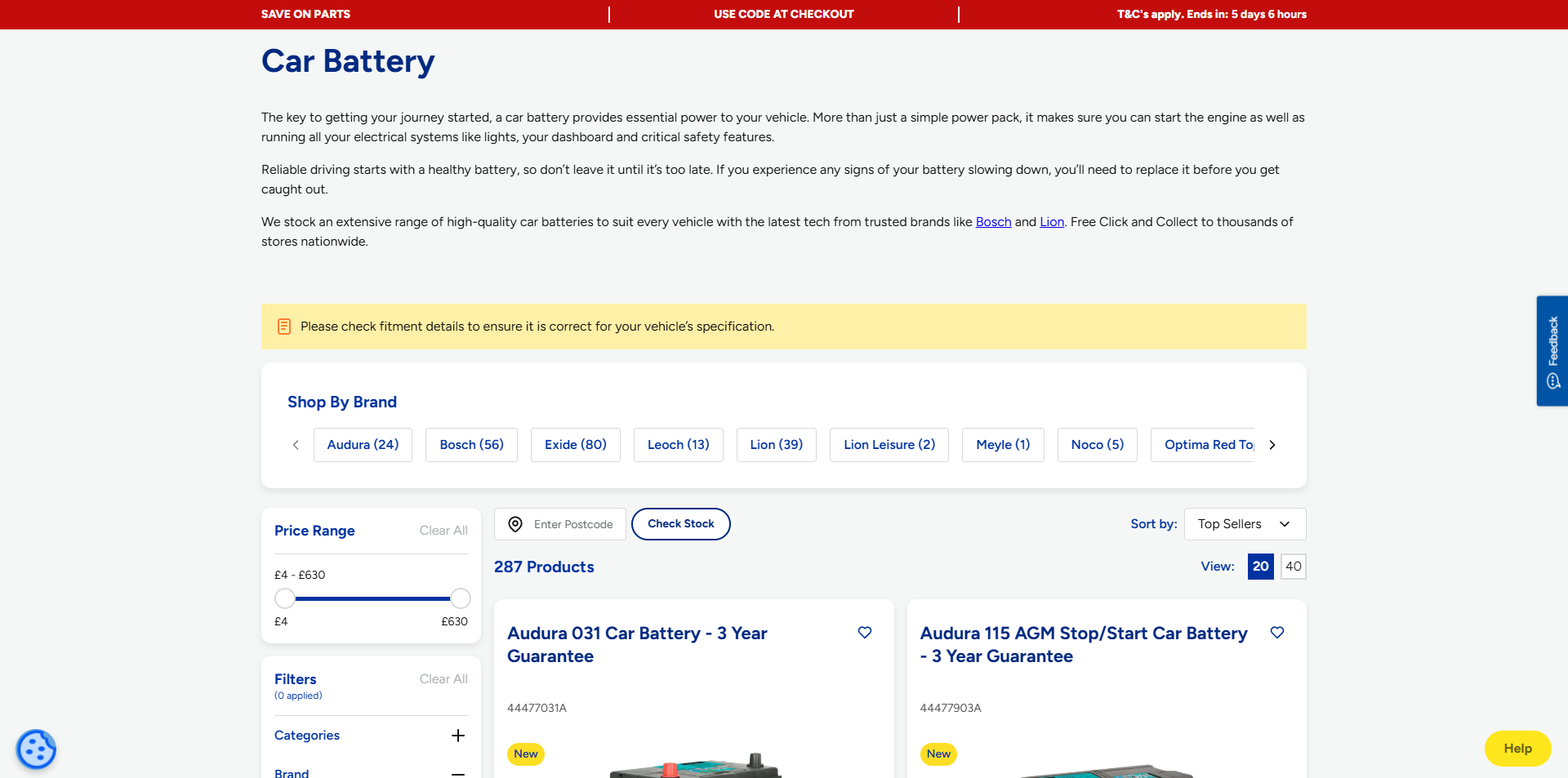 Euro Car Parts coupons